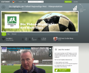 Projekt Fußball-Regionalliga-West-auf Startnext