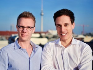 Die zwei Gründer des Berliner Fintech-Start-ups Zencap